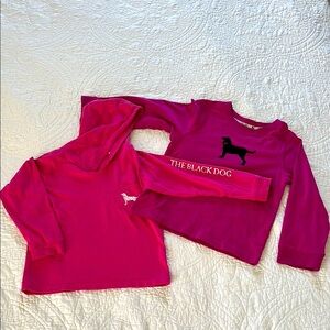 The Black Dog Kids' Pink Long Sleeve Tops 4t